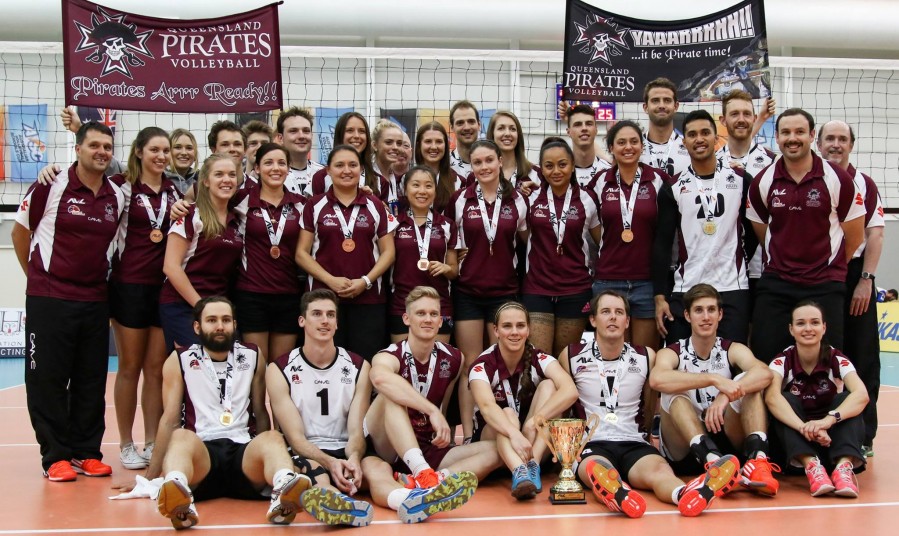 QUEENSLAND PIRATES VOLLEYBALL 2014 MENS AND WOMENS SQUAD